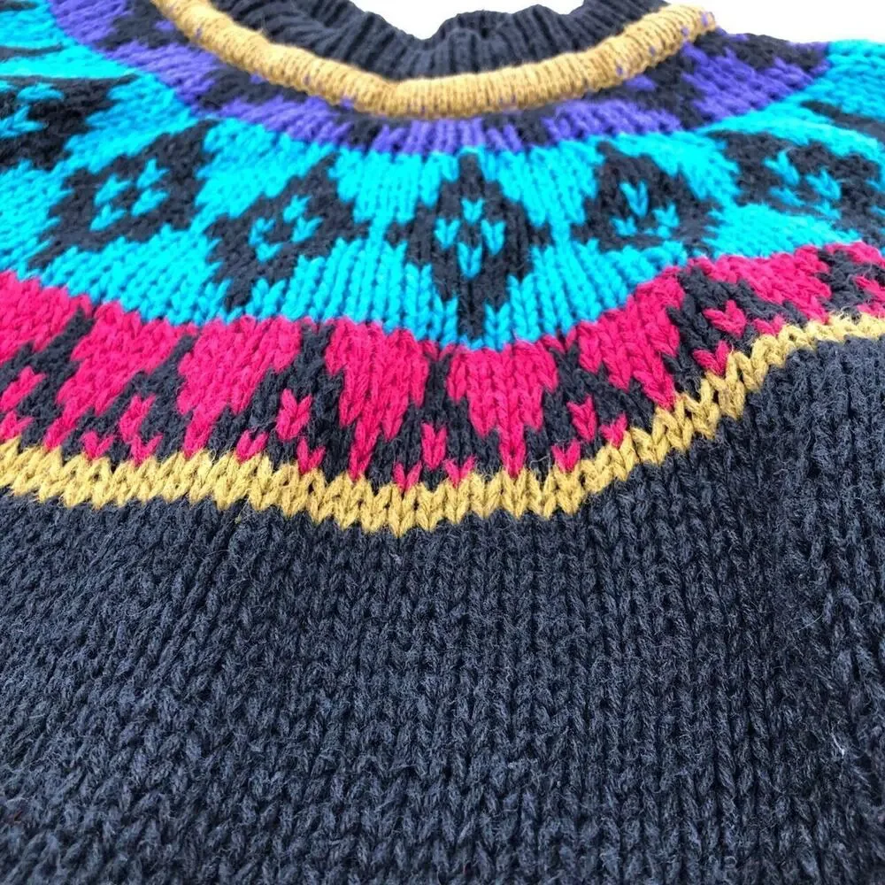 90s Fair Isle Sahara Club Sweater 1990s Vintage Girls 6